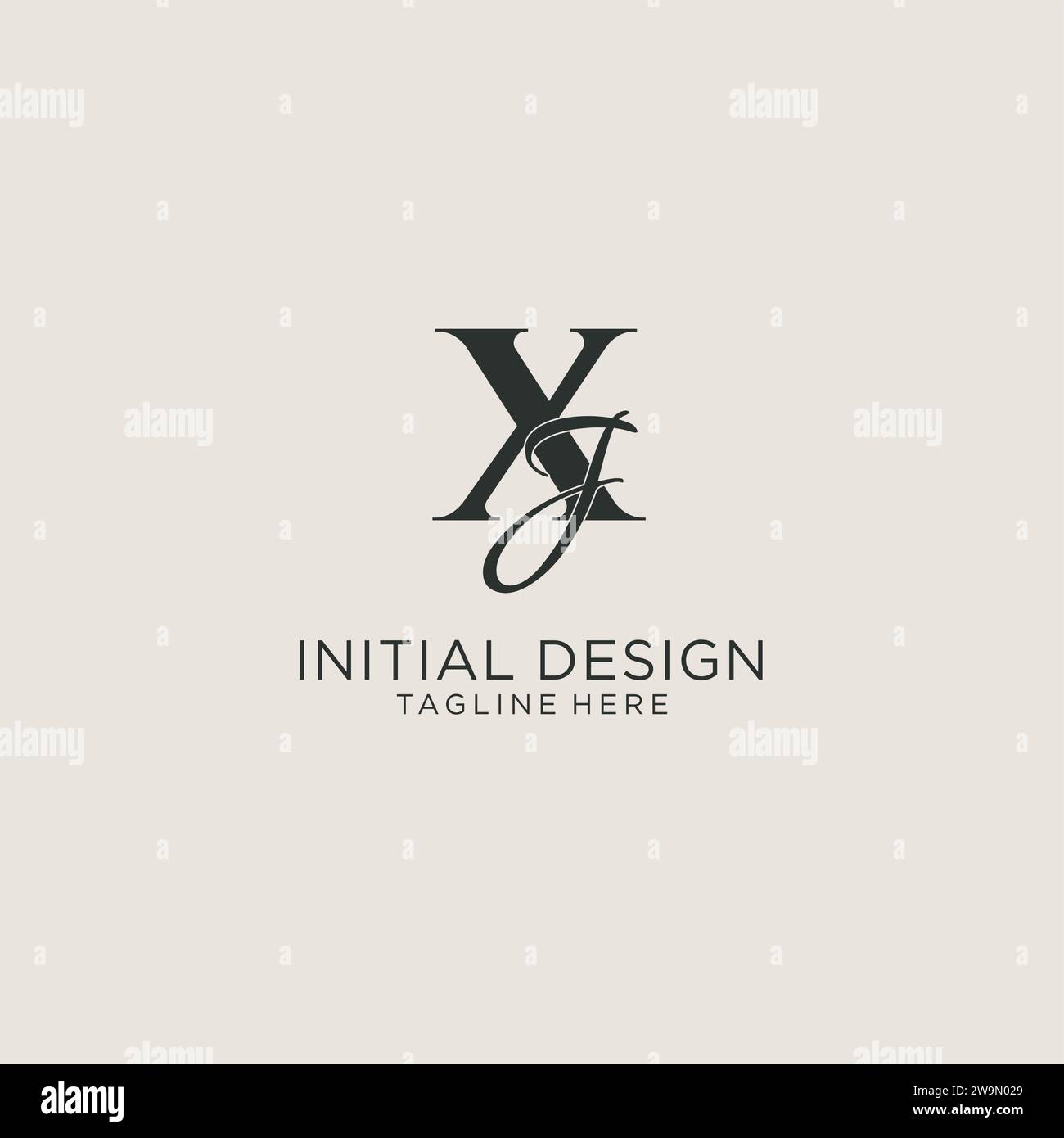 Xj initials logo hi-res stock photography and images - Alamy