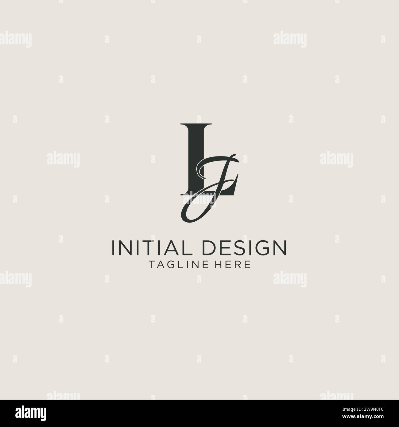 Letter lj logo hi-res stock photography and images - Alamy