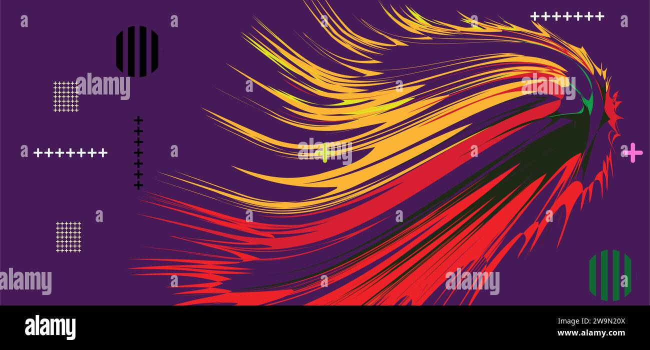 Abstract Graphic Geometric Elements Modern Abstract Shapes Design