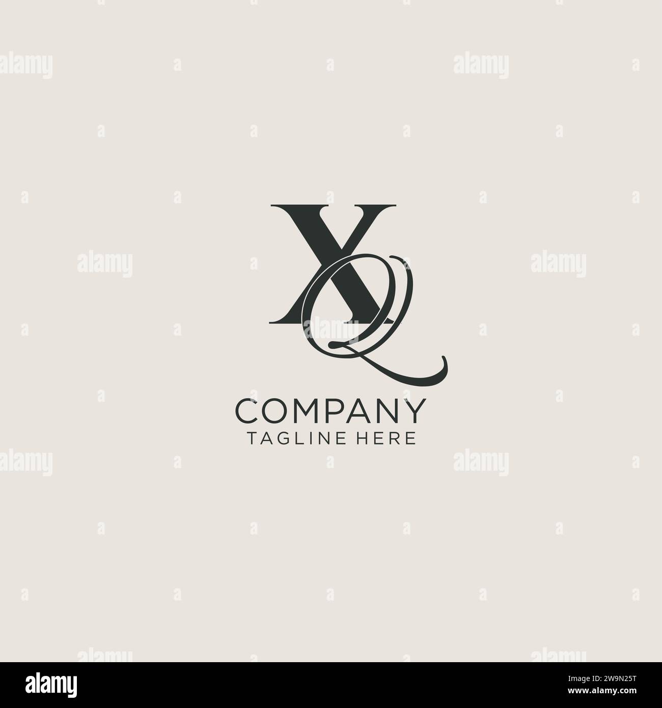 Xq initials logo hi-res stock photography and images - Alamy