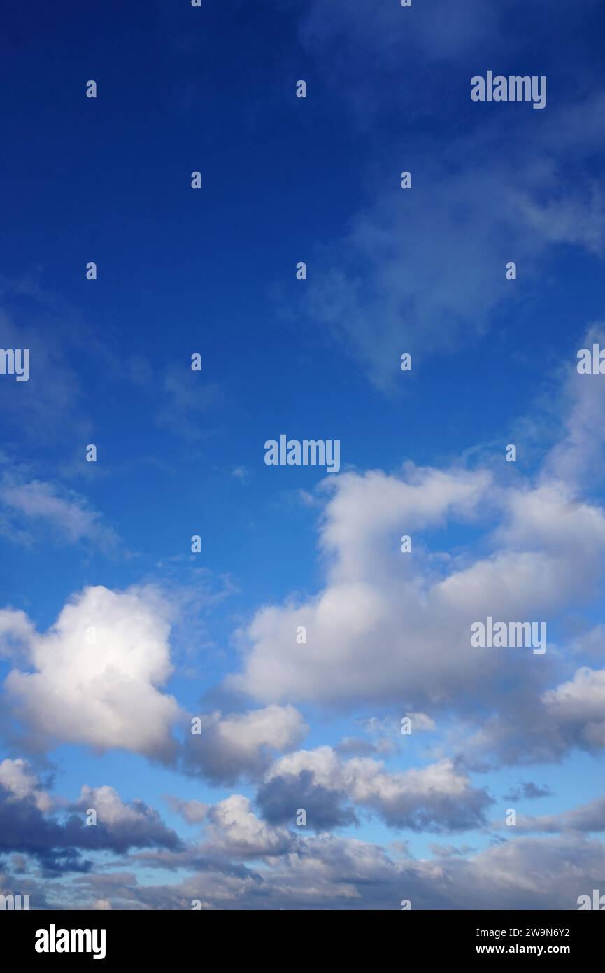 Sky with clouds - vertical photograph Stock Photo - Alamy
