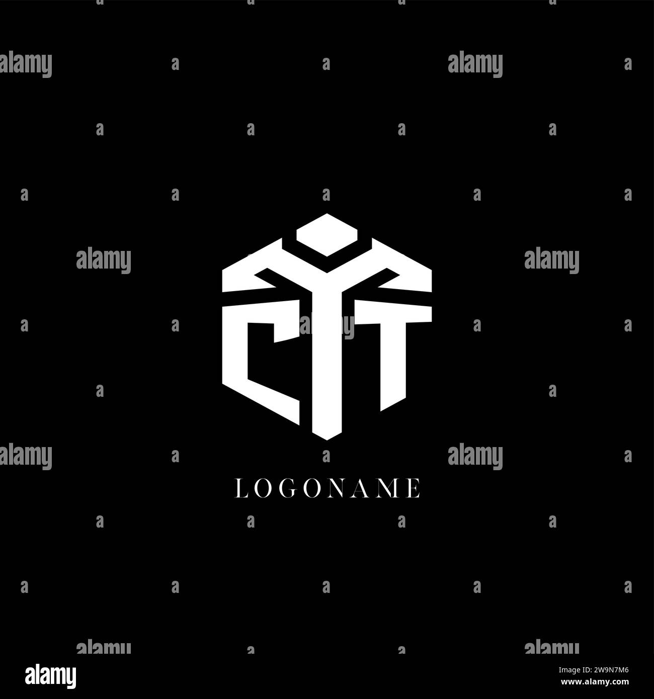 Ct initials logo hi-res stock photography and images - Alamy