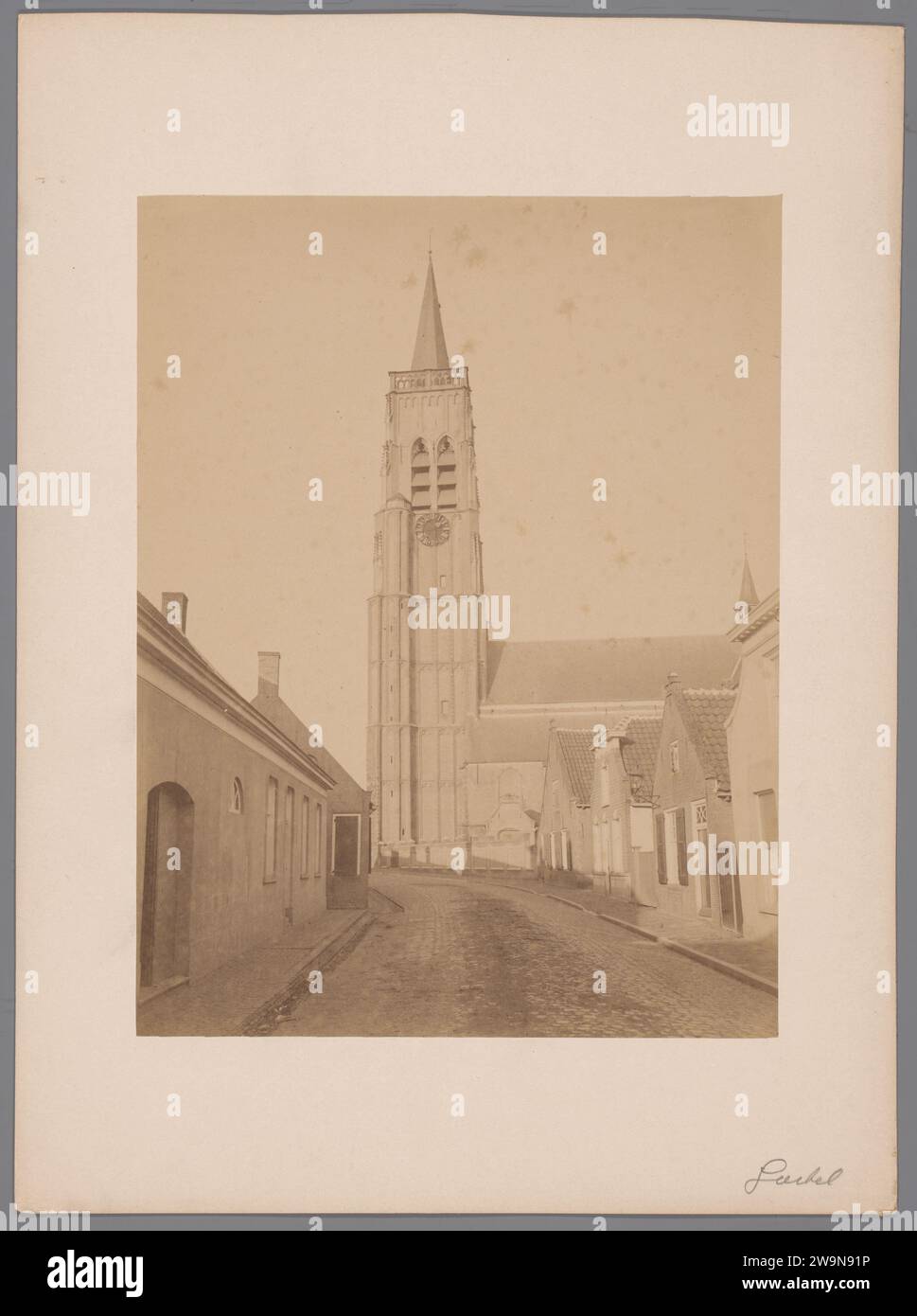 View of the SintLaurentius Church in Oud Gastel, Anonymous (Attributed to