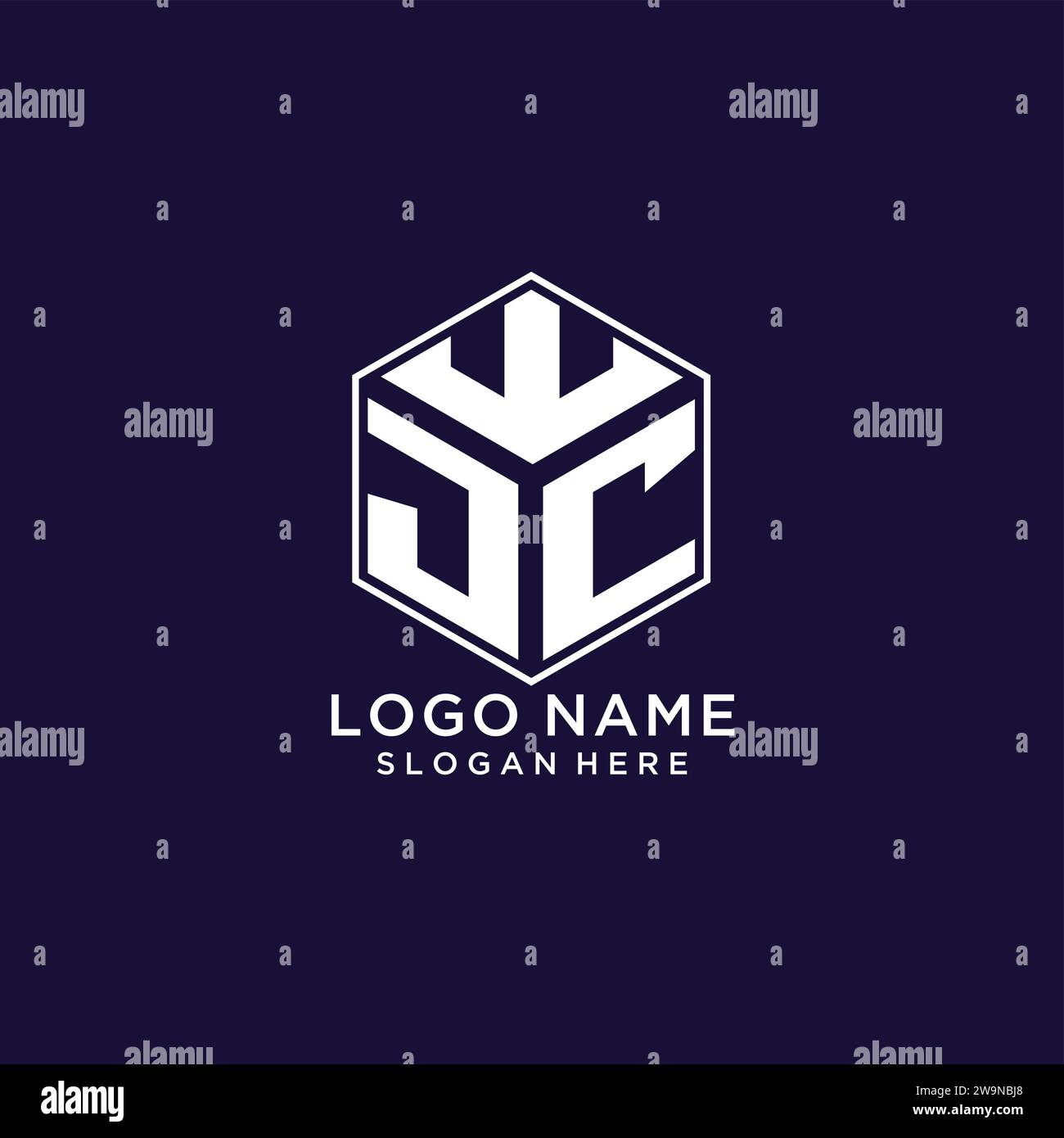 Jc initials logo hi-res stock photography and images - Alamy