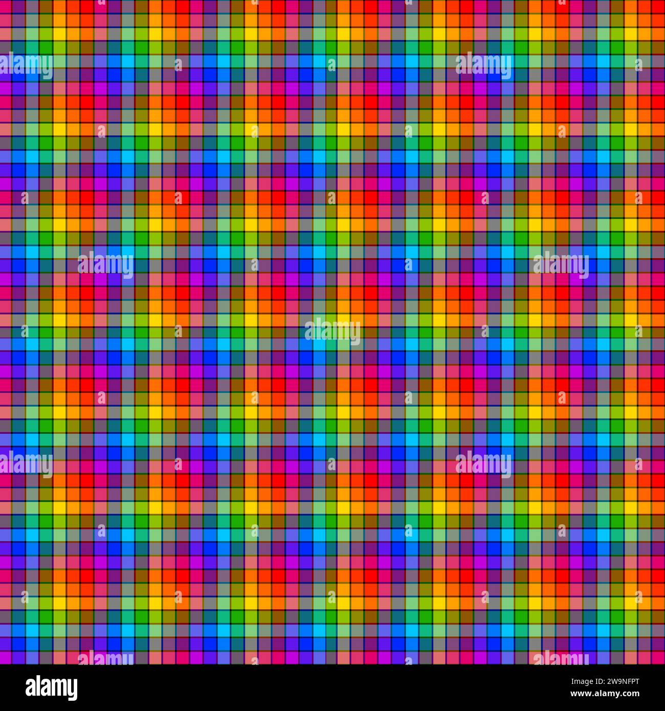 Delicate multicolored square dots seamless pattern. Soft abstract geometric pattern. Stock Photo