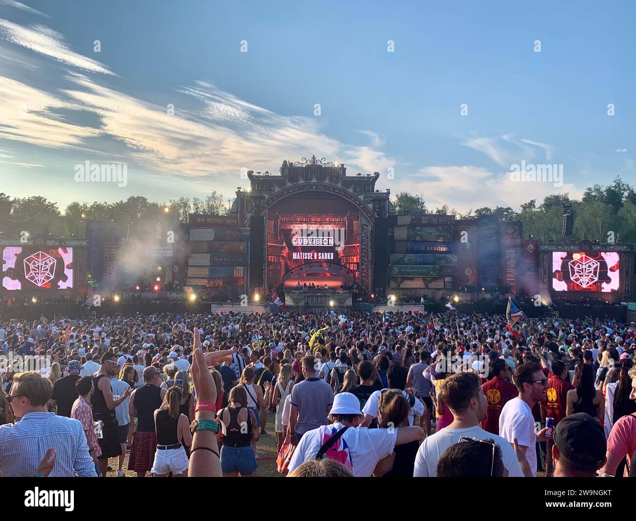 photo Tomorrowland music festival stage 2022 Boom Belgium Europe Stock Photo