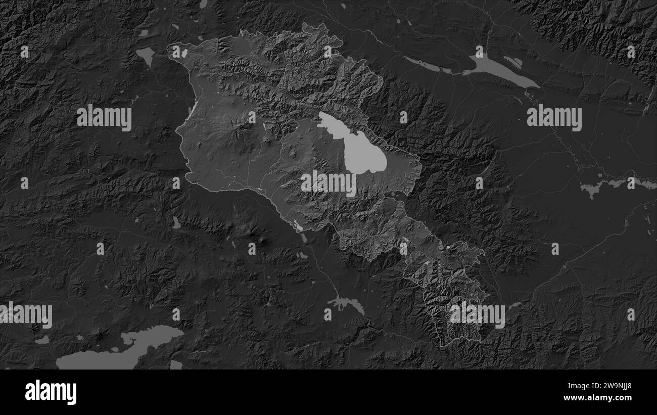 Armenia outline map Black and White Stock Photos & Images - Alamy