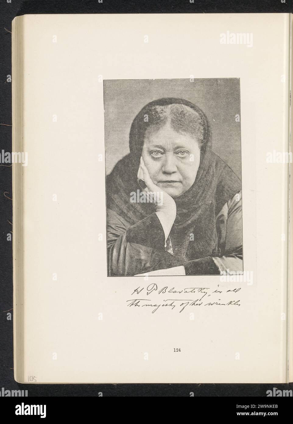 Portret van Helena Blavatsky, anonymous, c. 1881 - in or before 1891 photomechanical print   paper  theologian Stock Photo