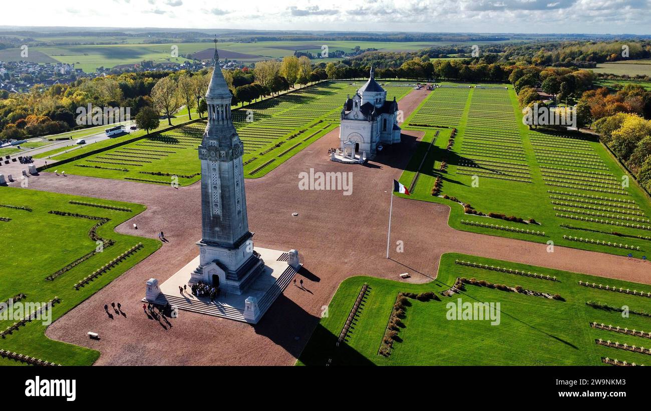drone photo NotreDamedeLorette National Necropolis, Nécropole