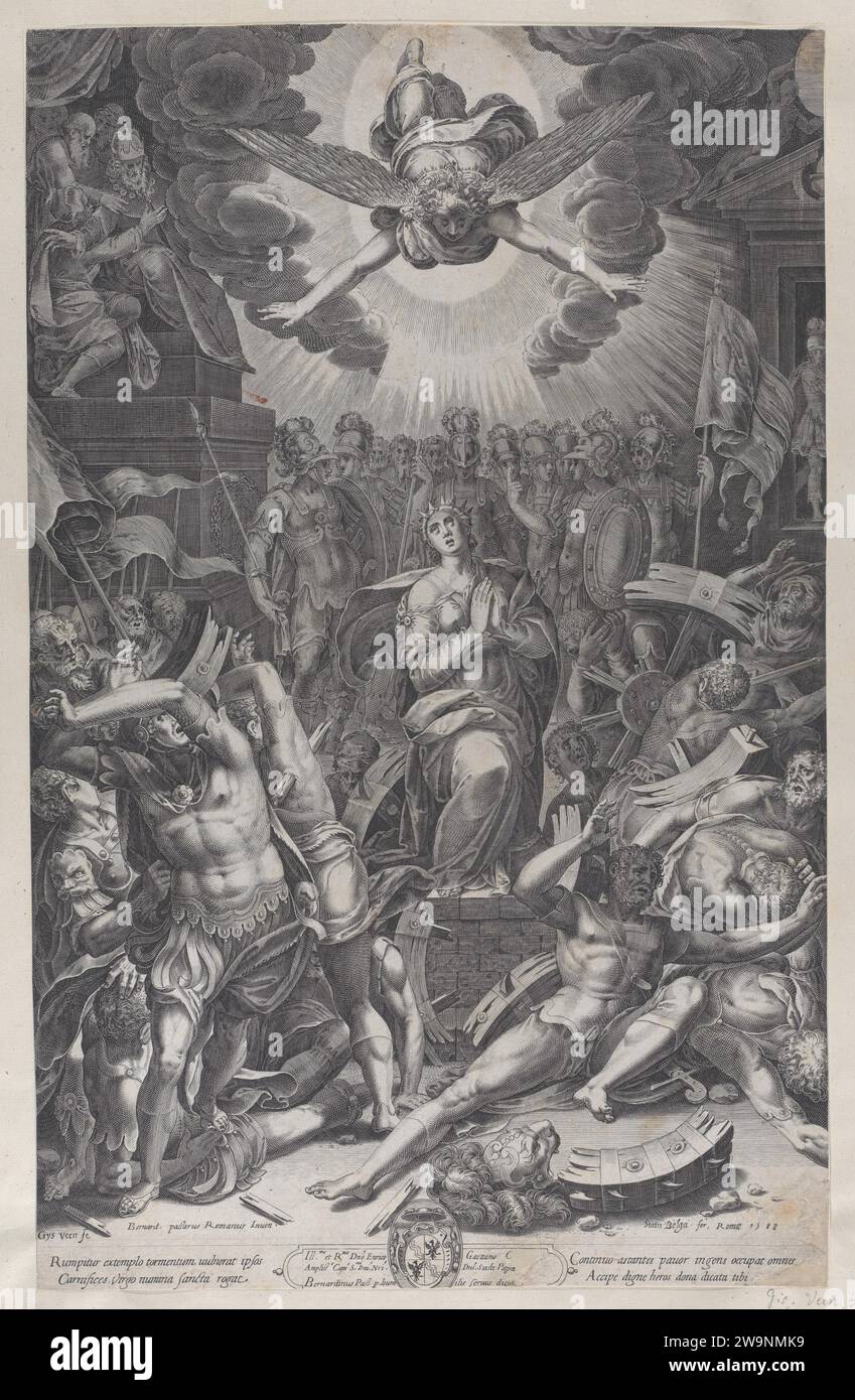 Martyrdom of Saint Catherine, after Bernardino Passari 1951 by ...