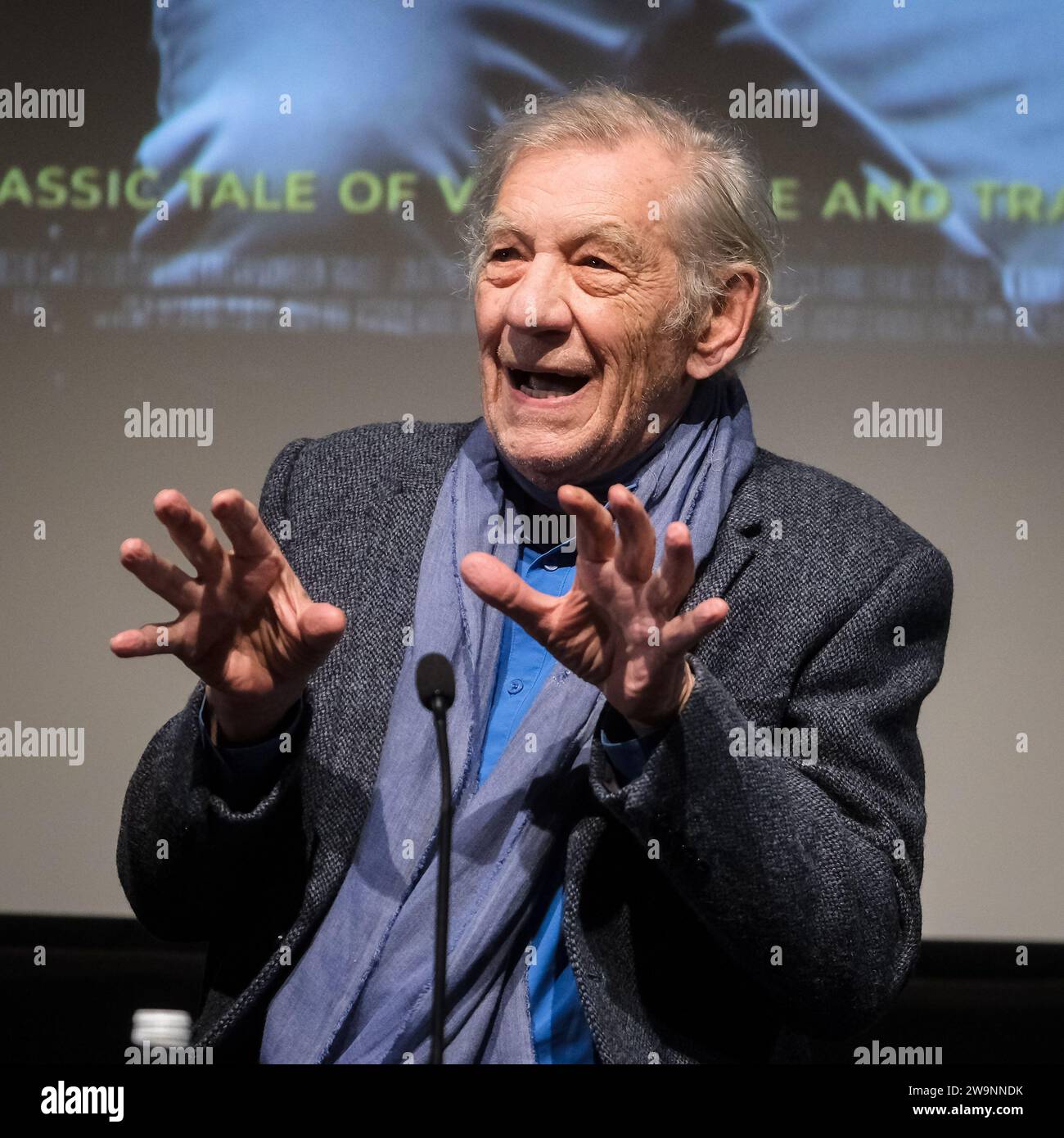 BFI Southbank, London, UK. 18 December 2023. Sir Ian McKellen