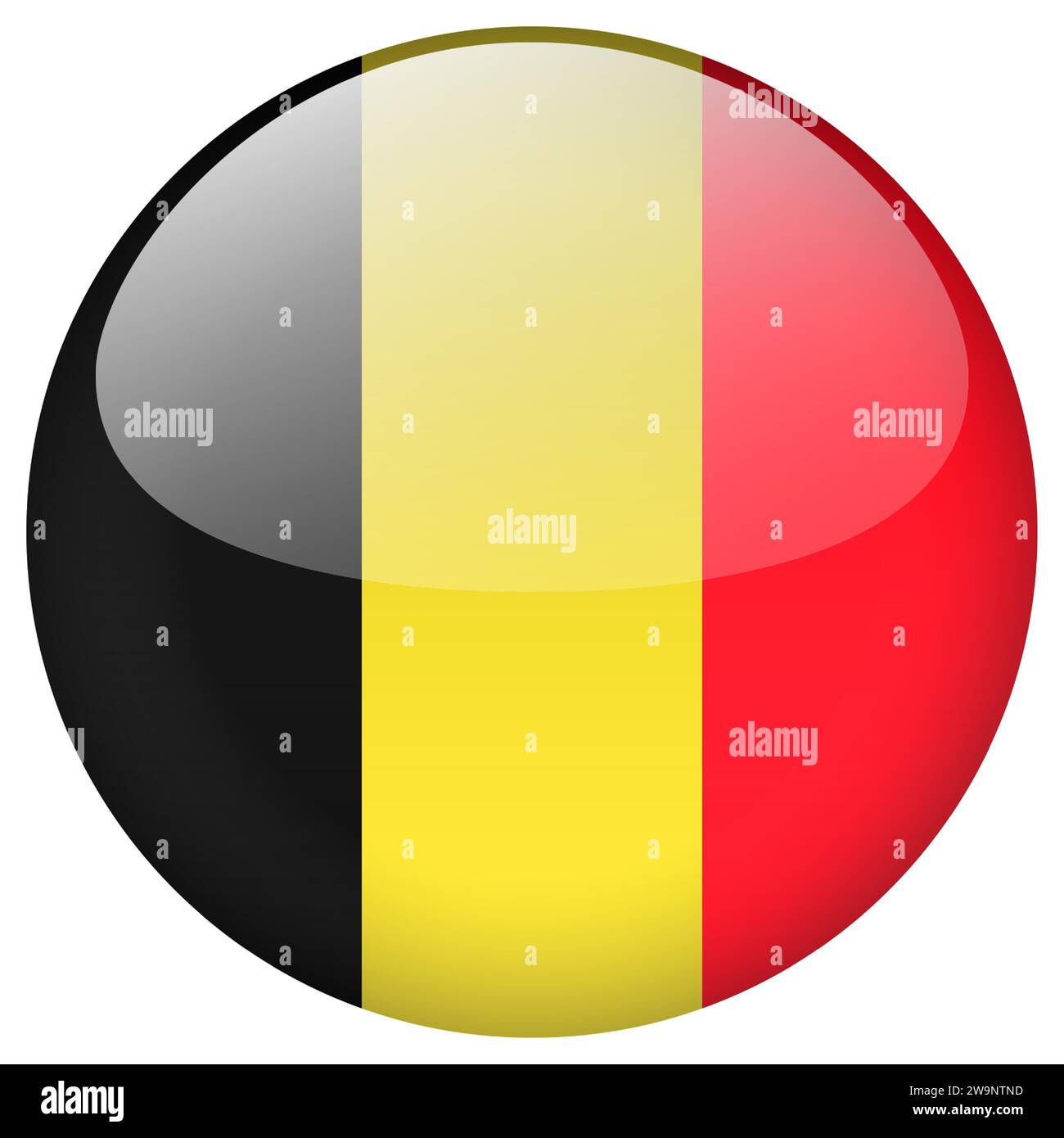 Belgium flag button. Belgium circle flag button isolated on white ...