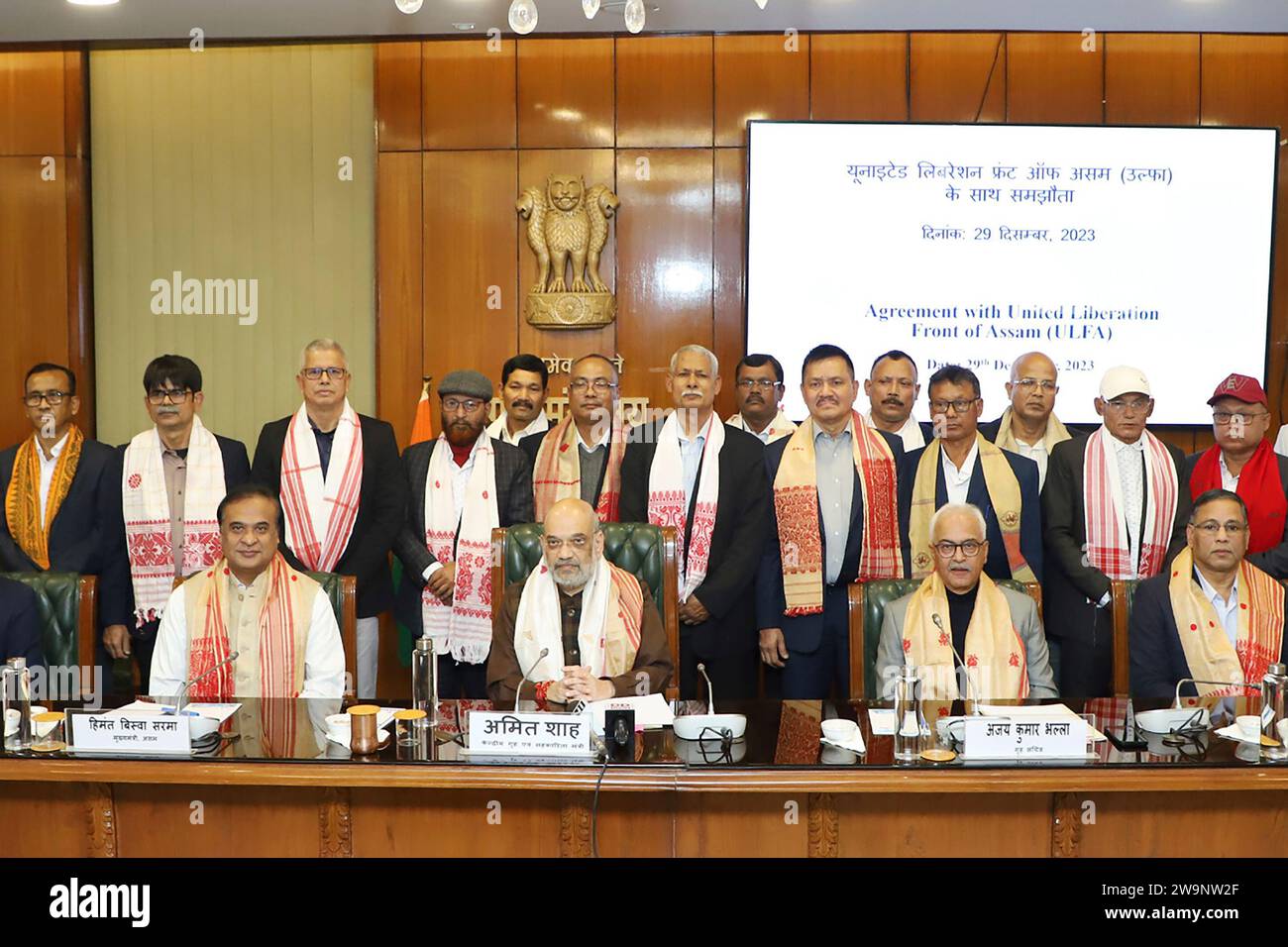 In this handout photograph released by the Press Information Bureau ...