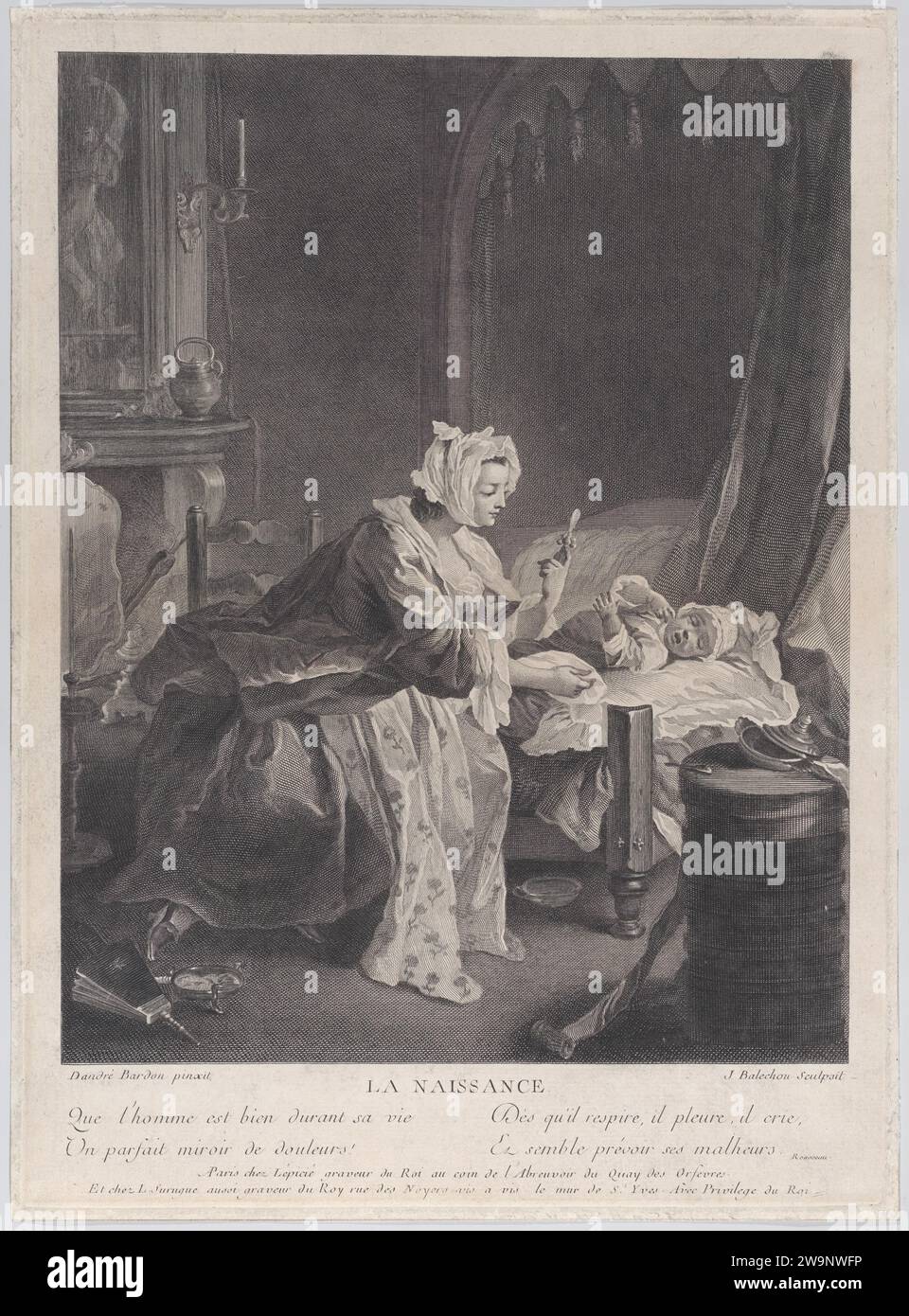 La Naissance 1953 by Bernard Lepicie Stock Photo Alamy