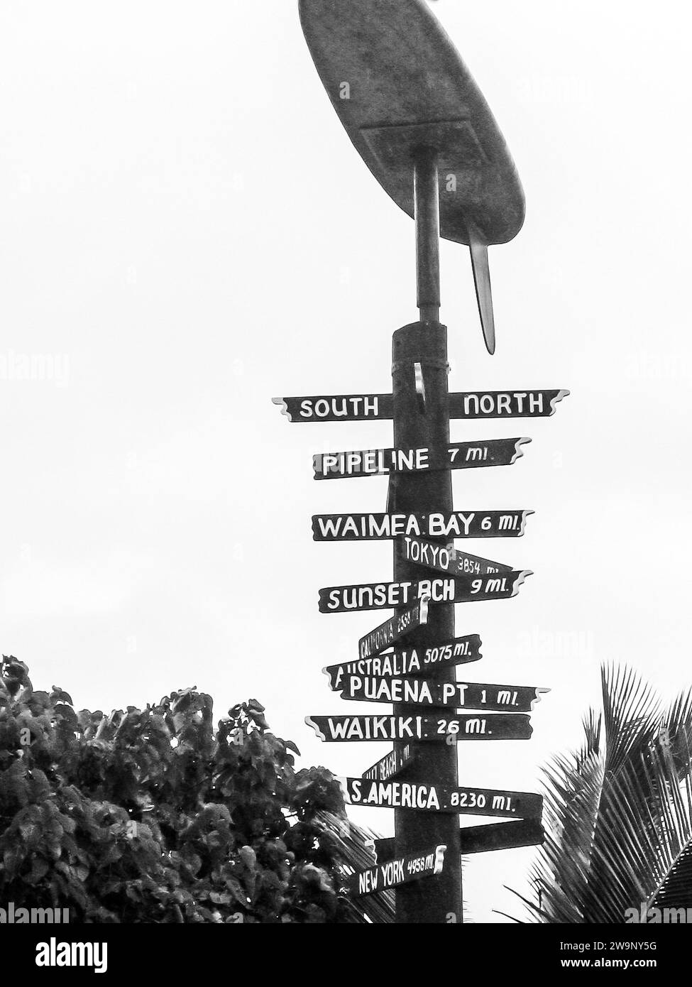 Wooden travel direction signs near a beach bar on the Perhentian