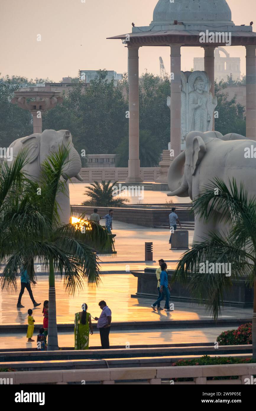 Sunset at Dr. Babasaheb Ambedkar Memorial Park, Vipul Khand 2, Vipul