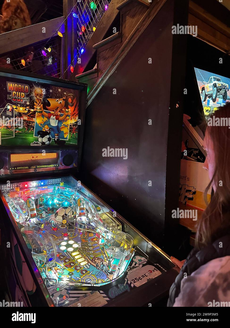 Kansas City, Missouri - December 28, 2023: Up Down Retro Arcade Bar in ...