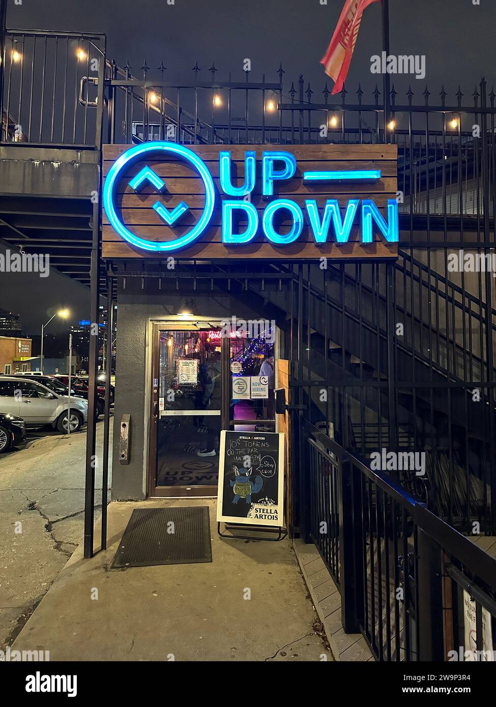 Kansas City, Missouri - December 28, 2023: Up Down Retro Arcade Bar in ...