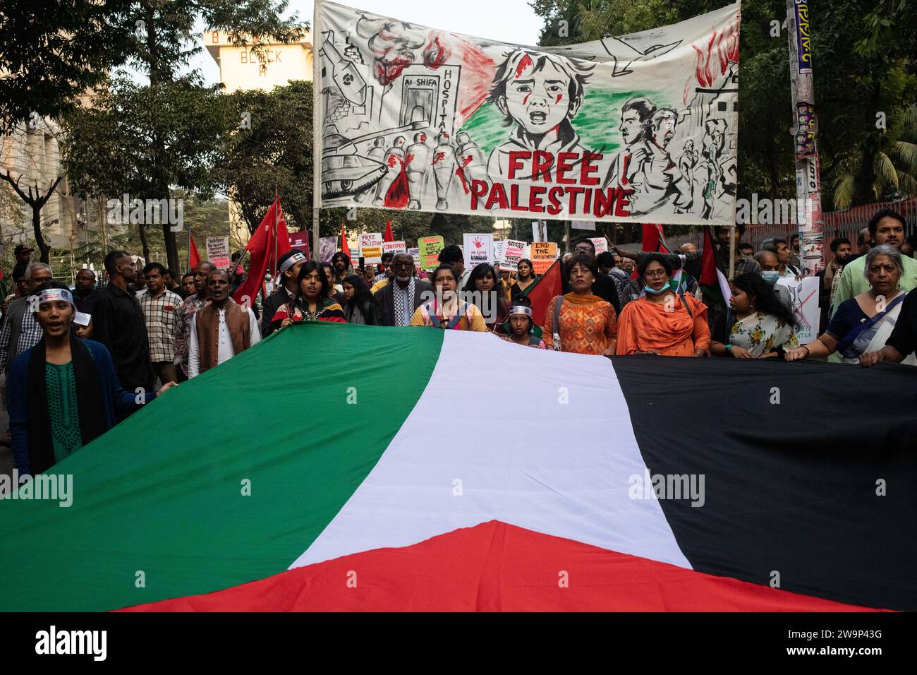 Dhaka, Bangladesh. 29th Dec, 2023. Palestine Solidarity Committee