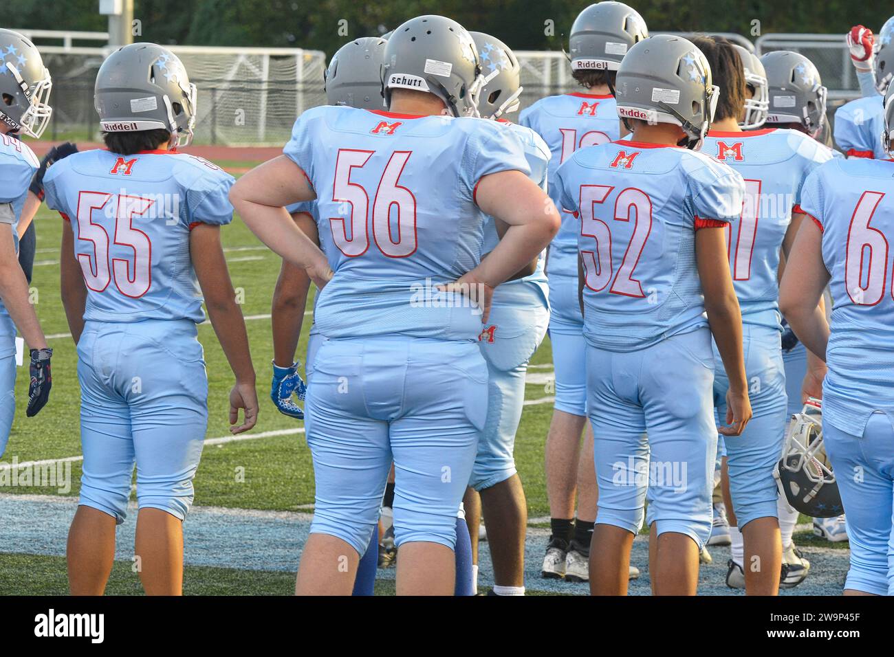 High School football game in Falls Church Virginia Stock Photo
