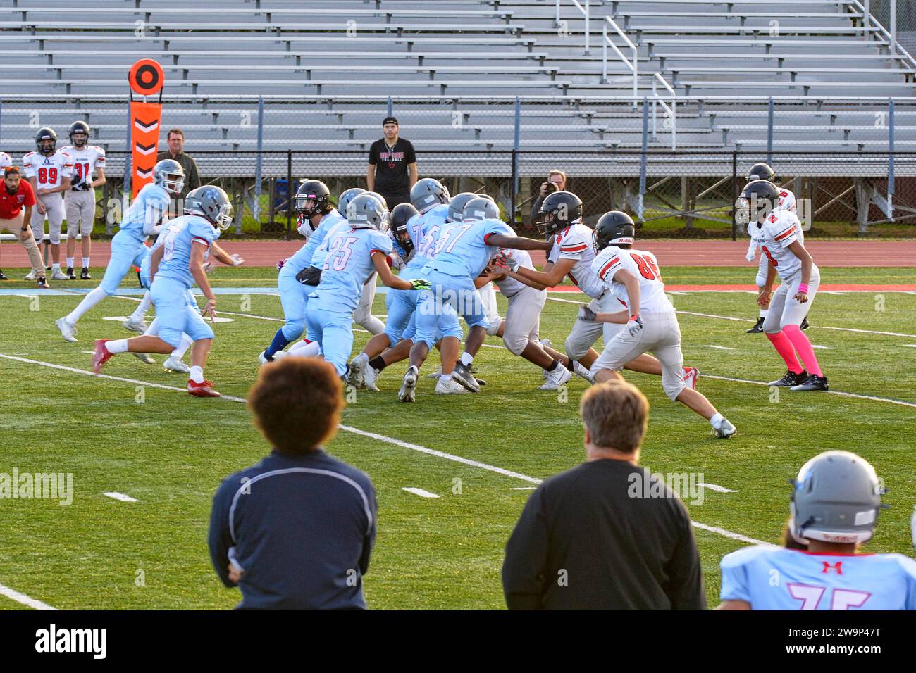 High School football game in Falls Church Virginia Stock Photo