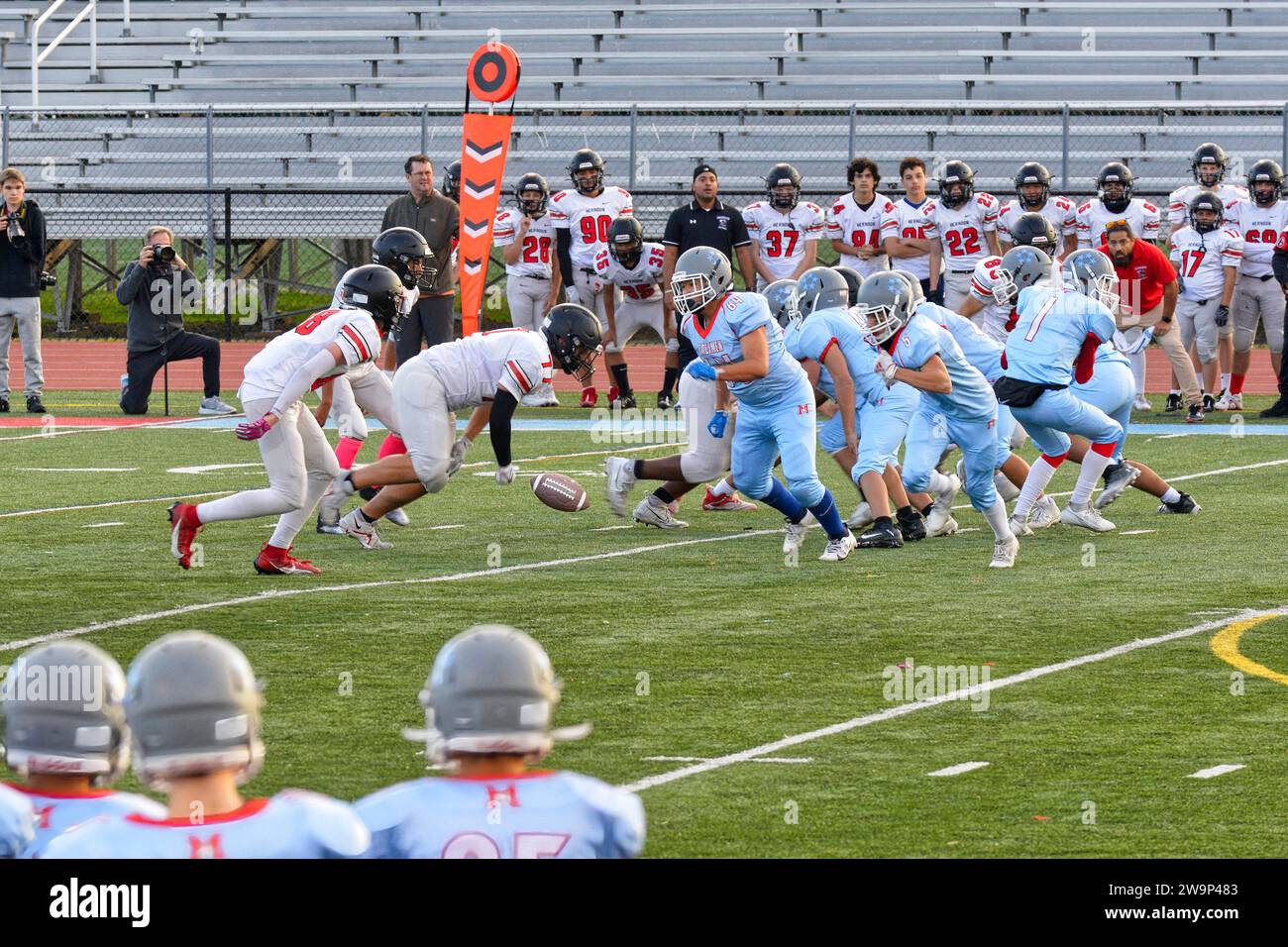High School football game in Falls Church Virginia Stock Photo