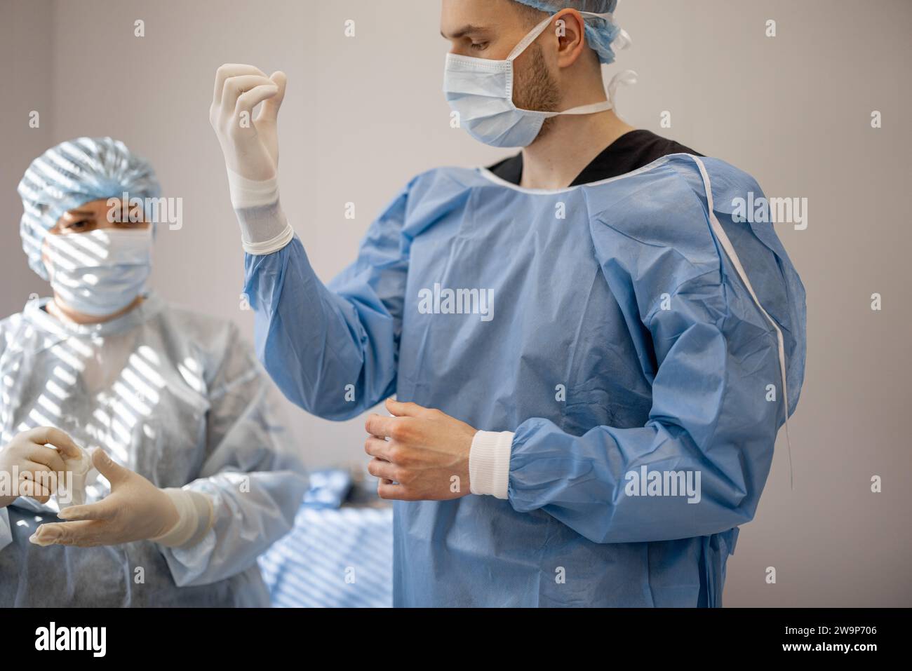 Nurse mask gown hi-res stock photography and images - Alamy