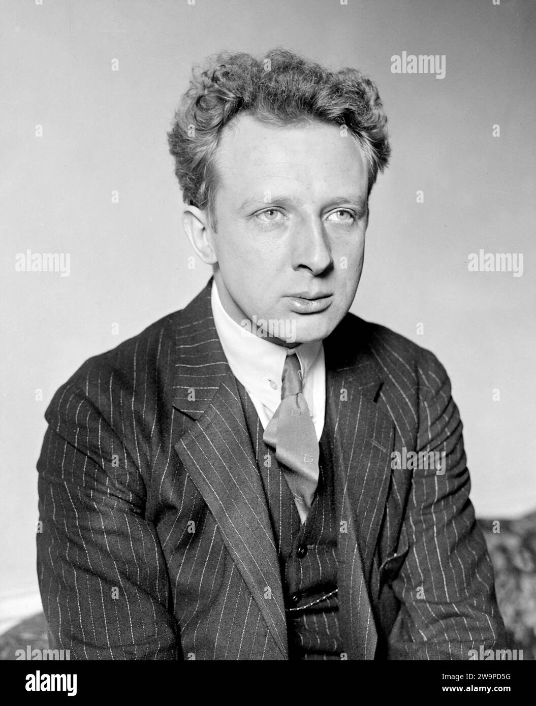 Leopold Stokowski. Portrait of the British conductor, Leopold Anthony Stokowski (1882-1977) Stock Photo