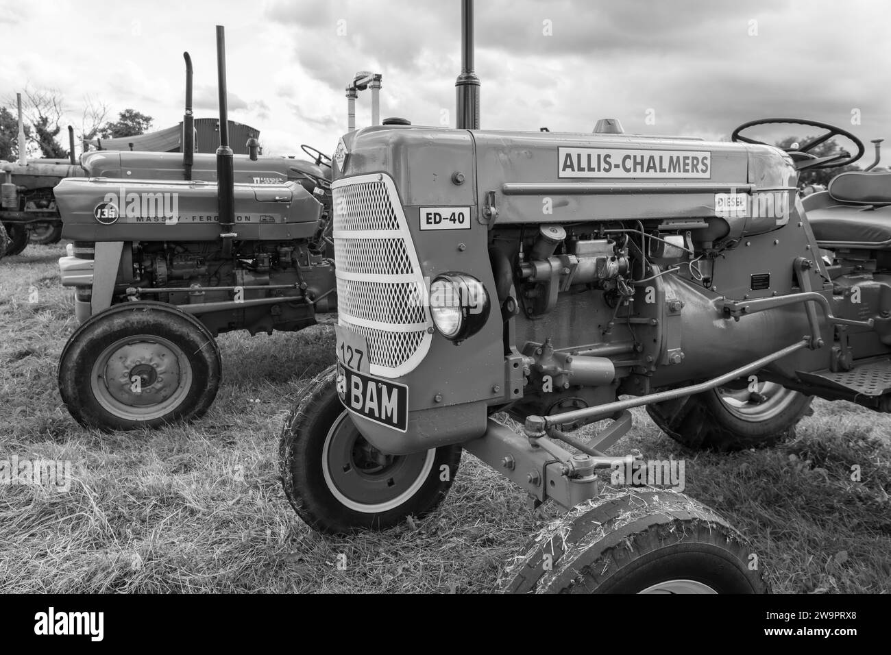 Low Ham.Somerset.United Kingdom.July 23rd 2023.A restored Allis Chalmers ED 40 is on show at the Somerset steam and country show Stock Photo