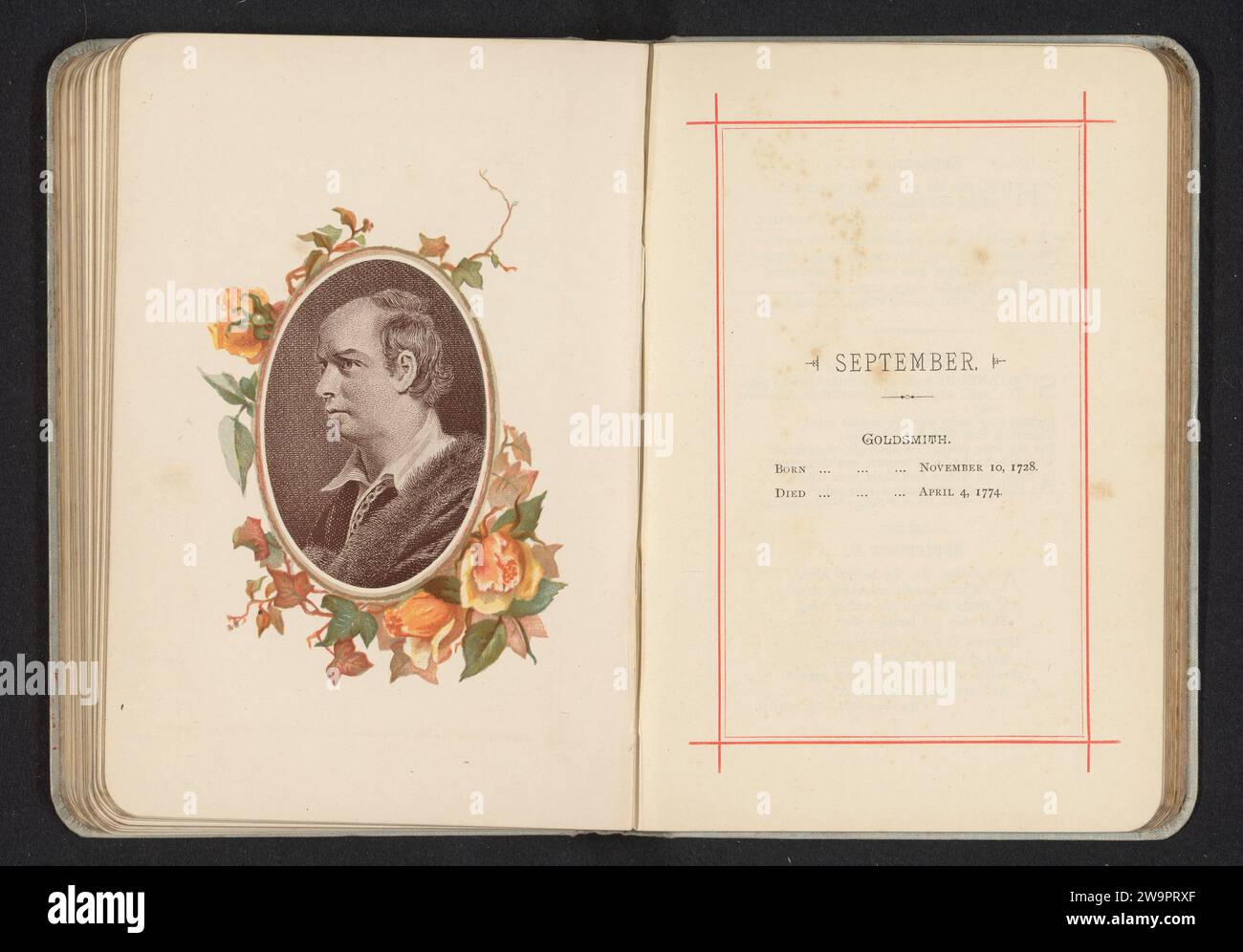 Photo Production From A Print To A Portrait Of Oliver Goldsmith By Photo Production From A Print To A Portrait Of Oliver Goldsmith By