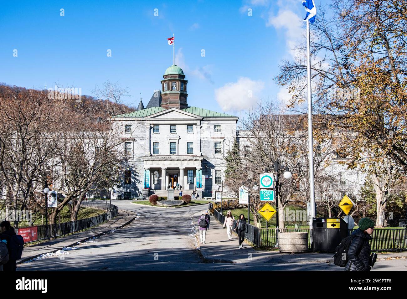 McGill University campus in downtown Montreal, Quebec, Canada Stock Photo