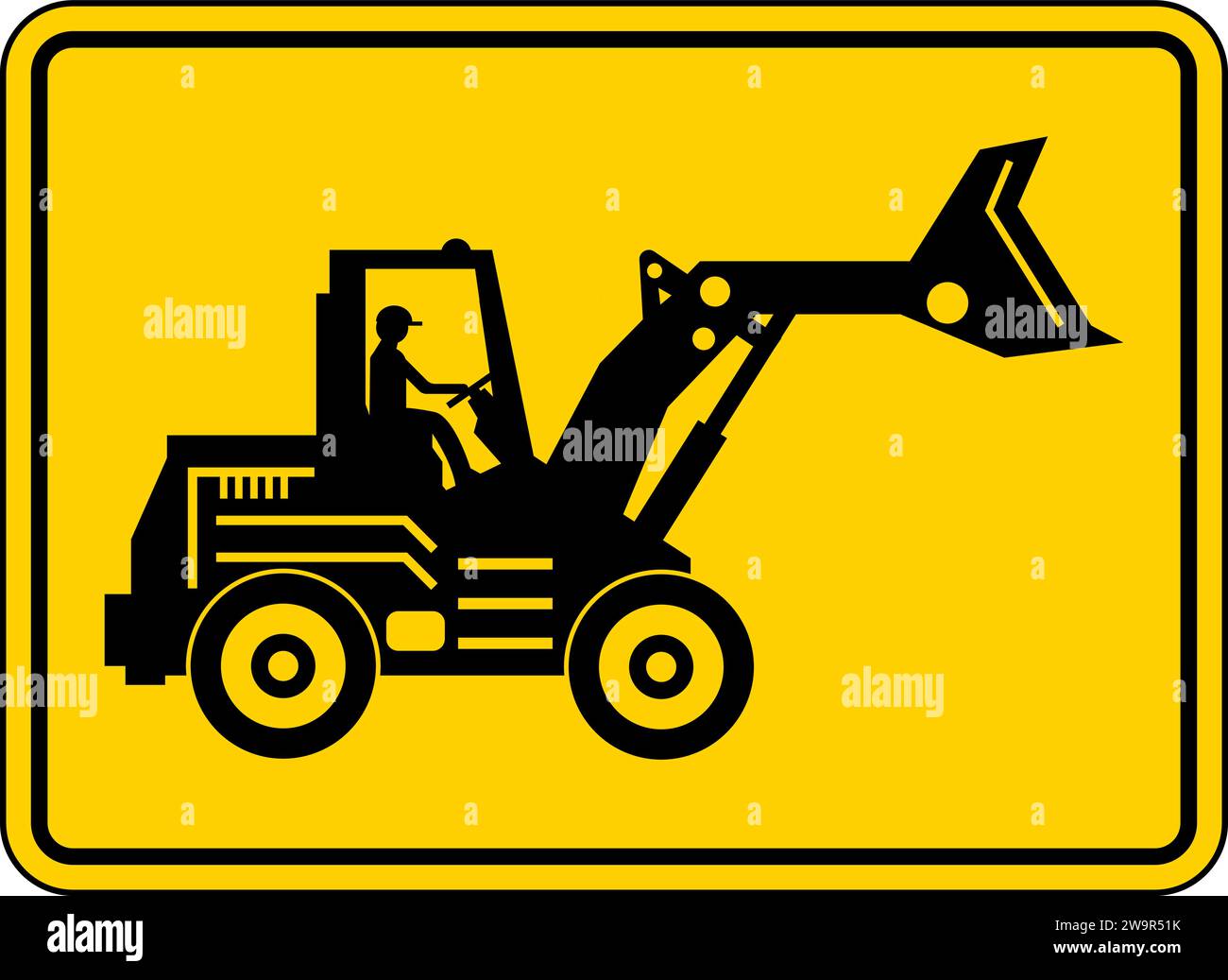 Construction Area Sign Caution Stock Vector Image & Art Alamy