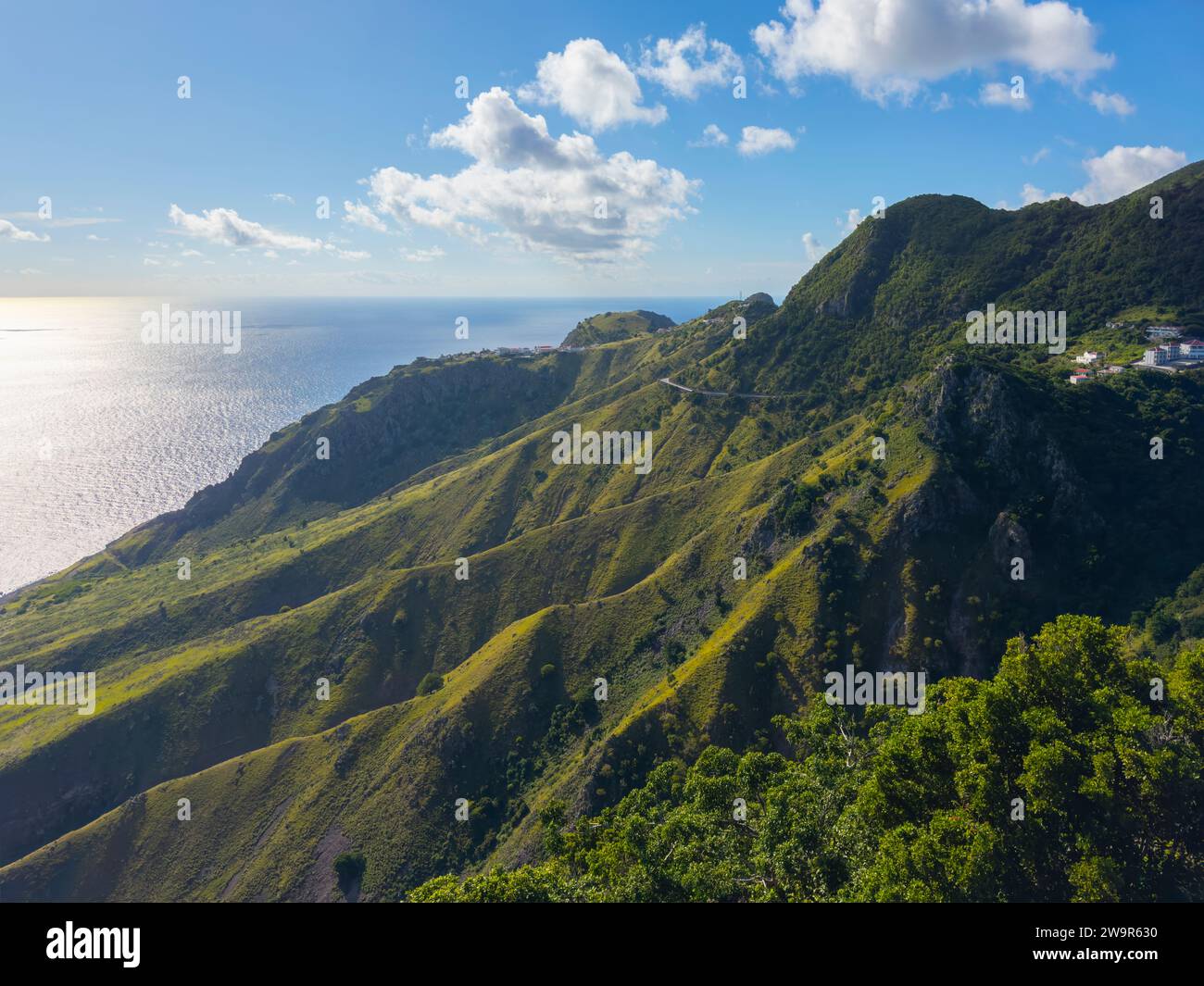 Saba Volcano Mount scenery saba hi-res stock photography and images - Alamy