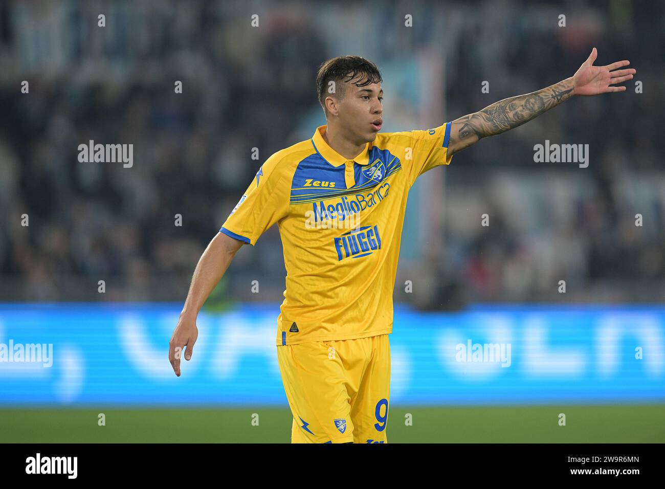 Stadio Olimpico, Rome, Italy. 2nd Dec, 2023. Italian Serie A Football; Lazio versus Frosinone; Kaio Jorge of Frosinone complains about the play Credit: Action Plus Sports/Alamy Live News Stock Photo