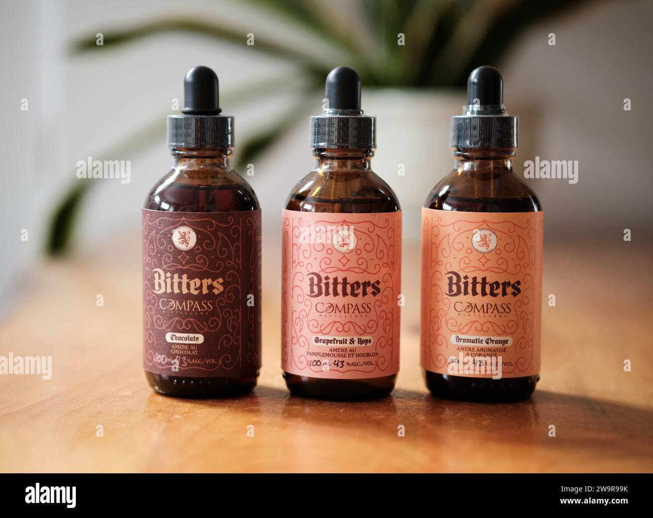 Selection of three Bottles of Bitters from Compass Brewery in Halifax ...