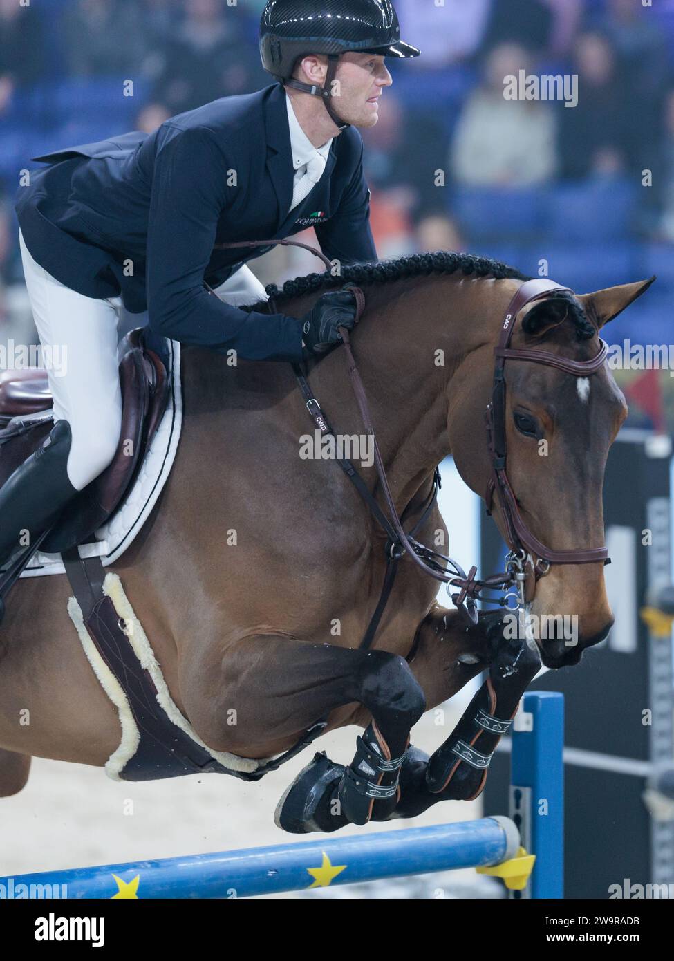Niels Bruynseels of Belgium with Nauwsika van de Pereboom during the