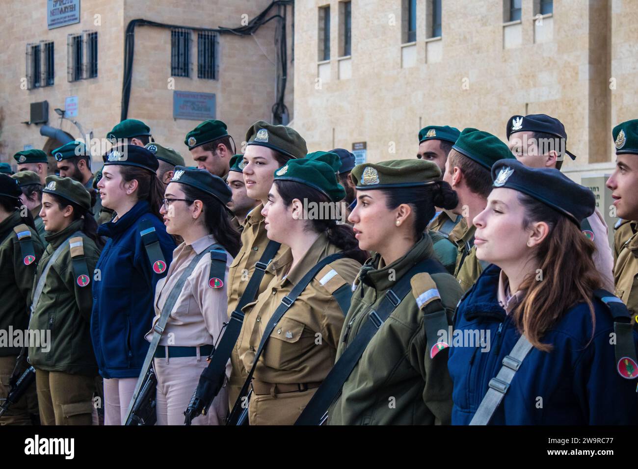 Induction ceremony for new graduates of the IDF officer school. The ...