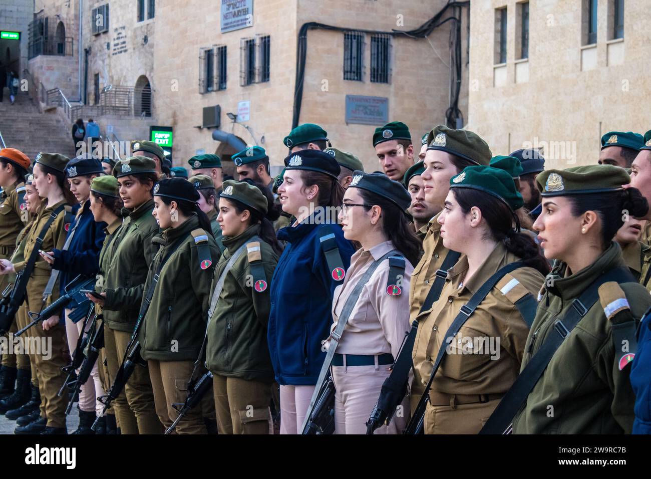 Induction ceremony for new graduates of the IDF officer school. The ...