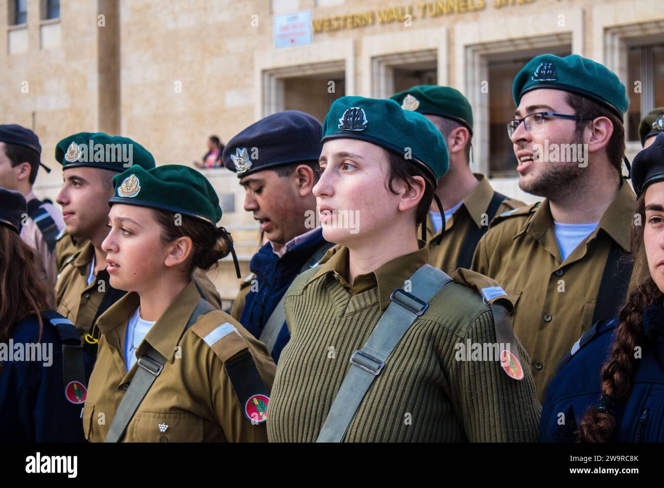 Induction ceremony for new graduates of the IDF officer school. The ...