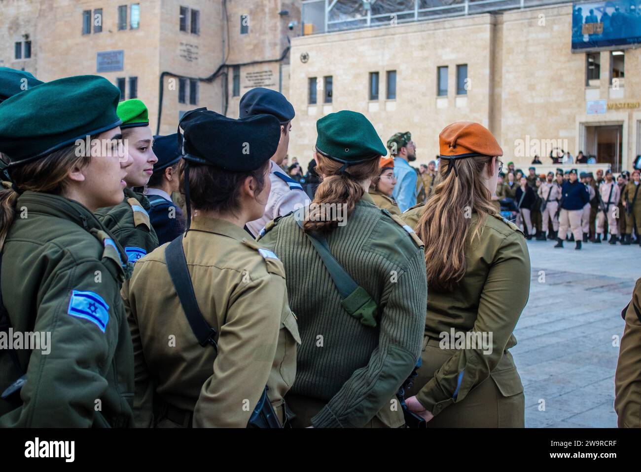 Induction ceremony for new graduates of the IDF officer school. The ...