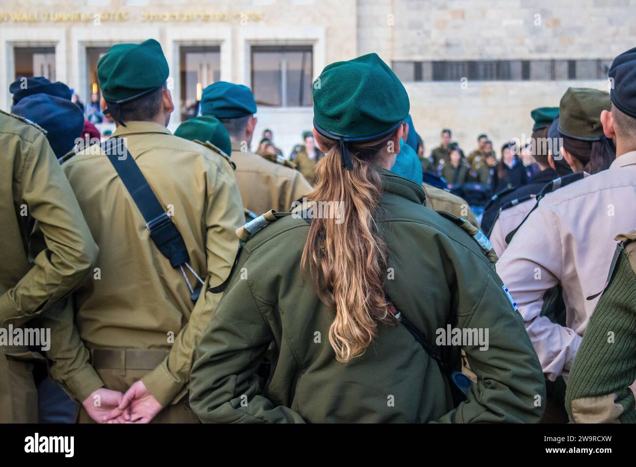 Induction ceremony for new graduates of the IDF officer school. The ...