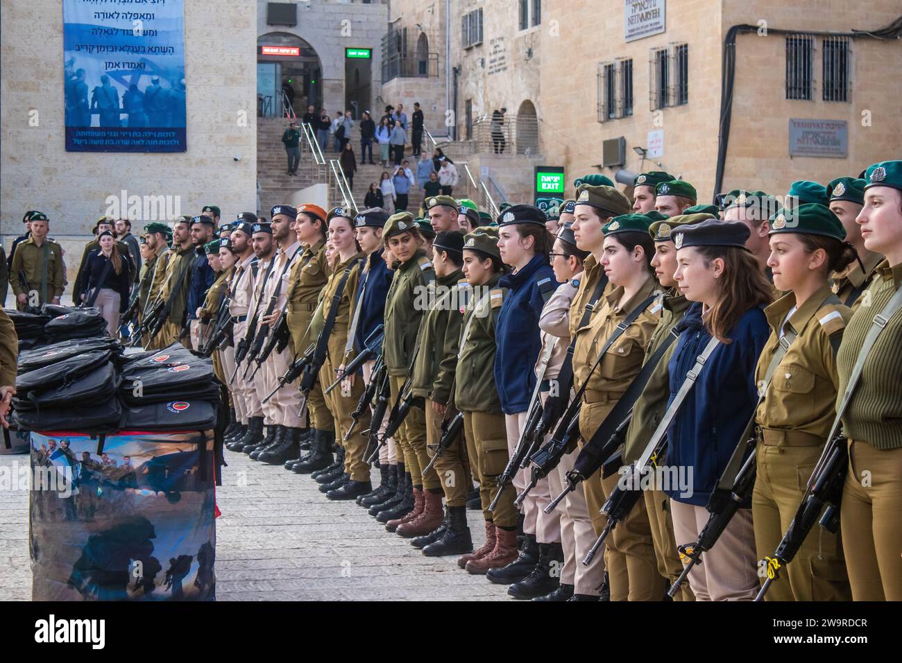 Induction ceremony for new graduates of the IDF officer school. The ...