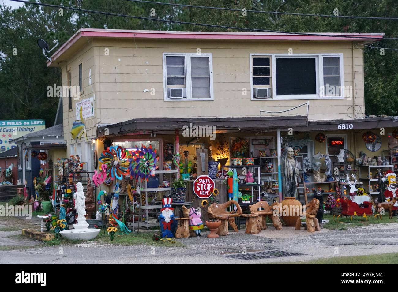 St Augustine, Florida, U.S.A - November 18, 2023 - A souvenir shop with many colorful and vintage gifts Stock Photo