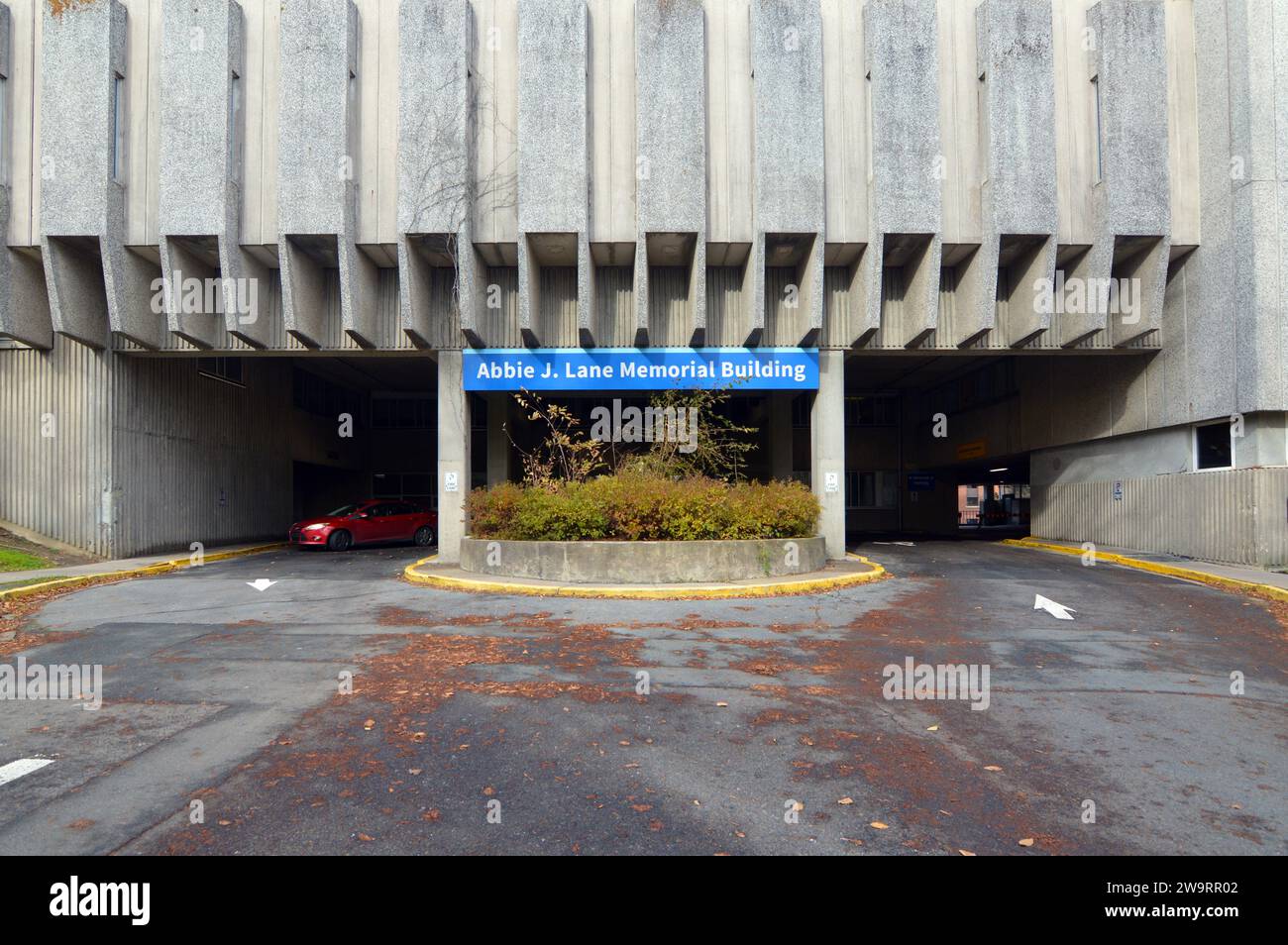 Entrance of the Abbie J. Lane Memorial Building of the QEII Health Sciences Centre, formerly the