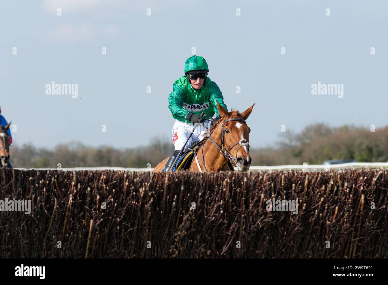 Torpillo, ridden by Daryl Jacob and trained by Nigel Twiston-Davies, wins the Class 3 handicap chase at Wincanton, March 21st 2022 Stock Photo