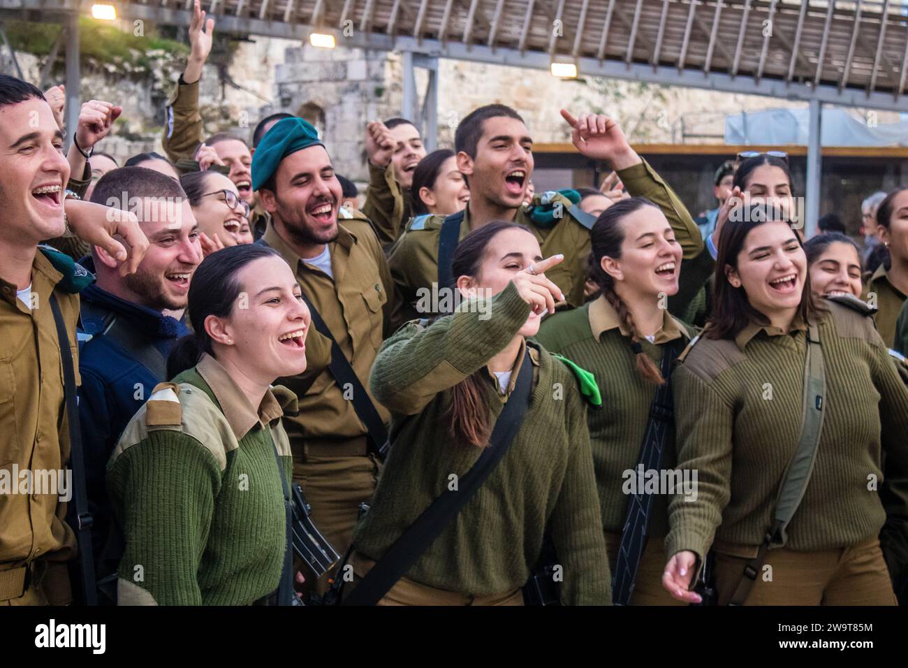 Jerusalem, Israel – December 27, 2023 Induction ceremony for new ...