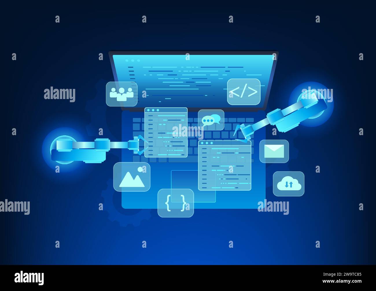 Program help Stock Vector Images - Alamy