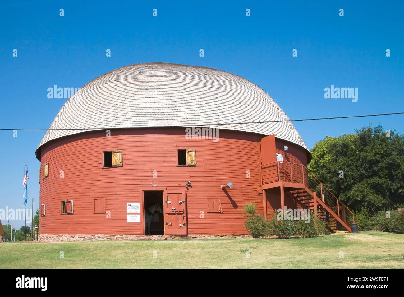 the round barn arcadia Stock Photo