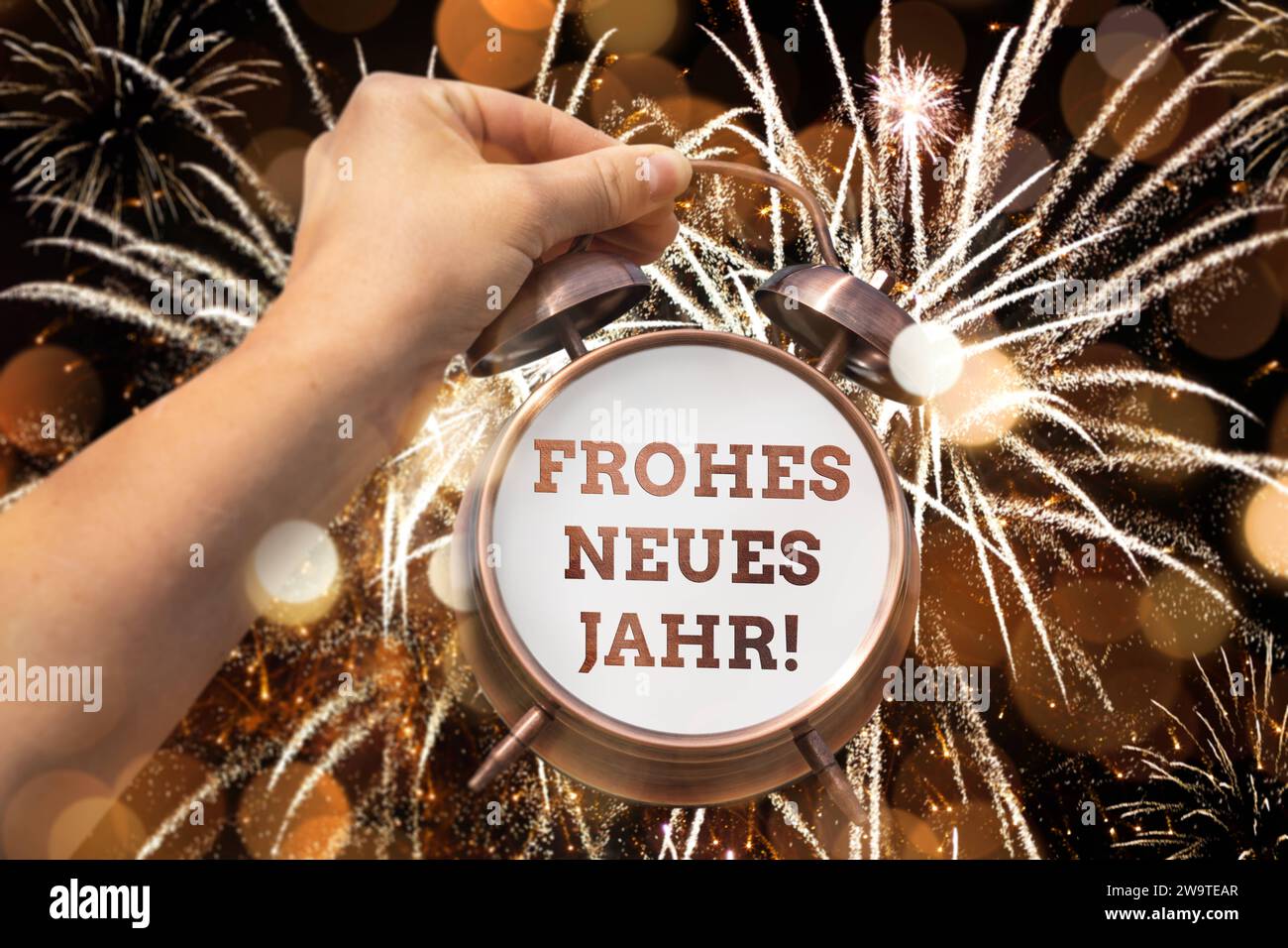 HHERCICIM Happy New Year Banner 2,5x4,6 M – Schwarz-gold, Outdoor-feste Partydekoration Für Silvester & Feiern