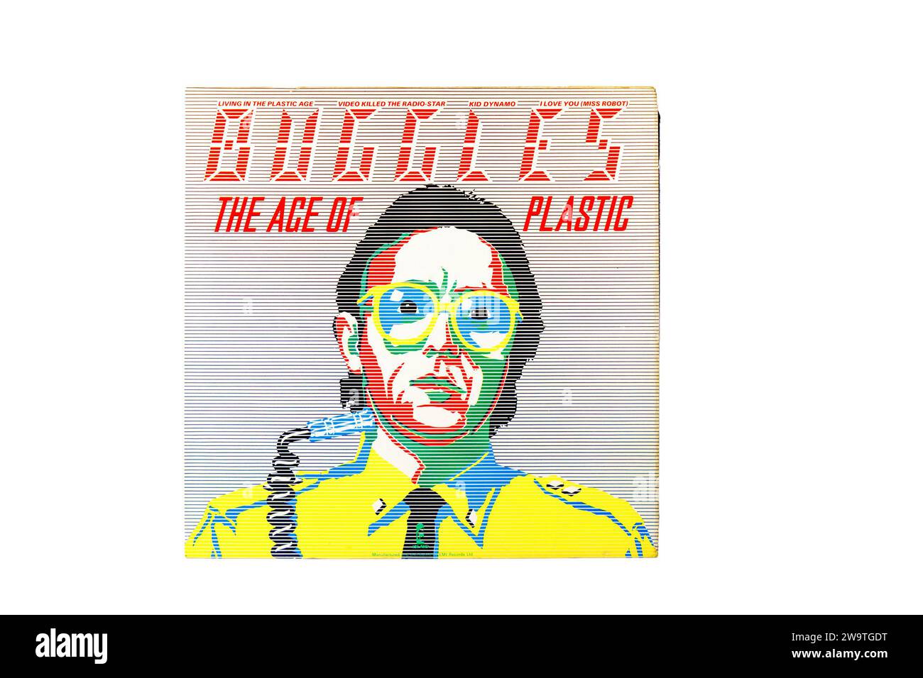 classic Buggles electronic band LP album record cover "the age of plastic" with trevor horn
